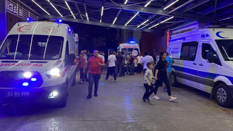 Rize Devlet Hastanesi Acil Servisinde silahlı saldırı: 5 yaralı; o anlar kamerada