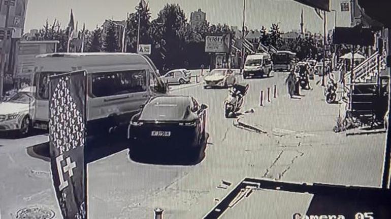 Çekmeköyde Beşiktaşlı futbolcu Umut Meraşın yaptığı kaza kamerada