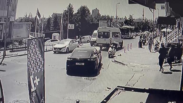 Çekmeköyde Beşiktaşlı futbolcu Umut Meraşın yaptığı kaza kamerada