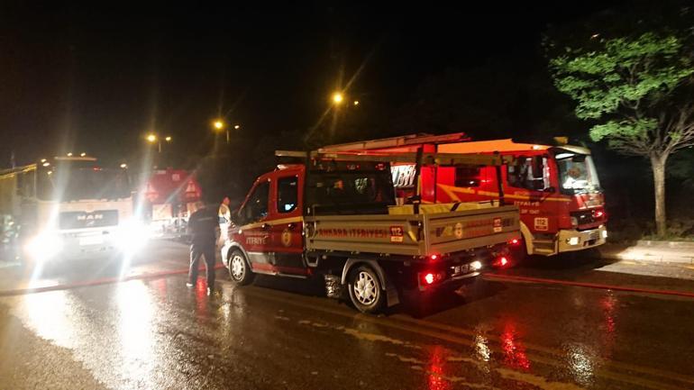 Ankarada Makine ve Kimya Endüstrisi yakınında yanan TIRdaki patlama endişe yarattı