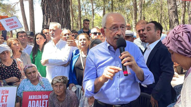 CHP lideri Kılıçdaroğlu Akbelene geldi, köylüler, çevreciler ve sendika üyeleri ile görüştü