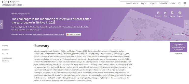 Deprem bölgesinde enfeksiyon riski: Sivrisinekle mücadeleye dikkat
