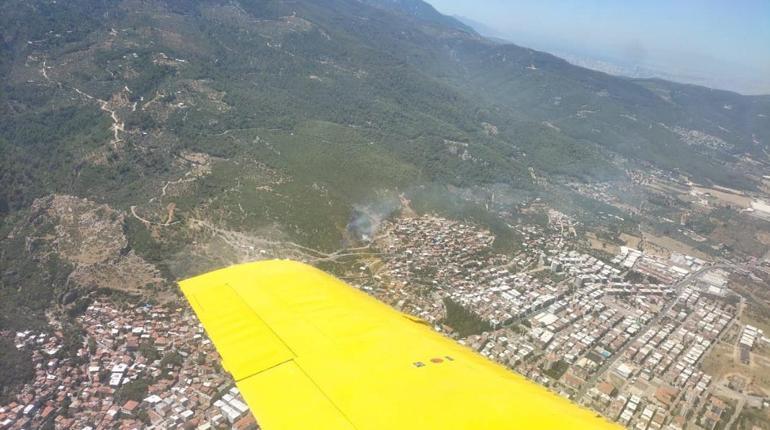 İzmirde orman yangını