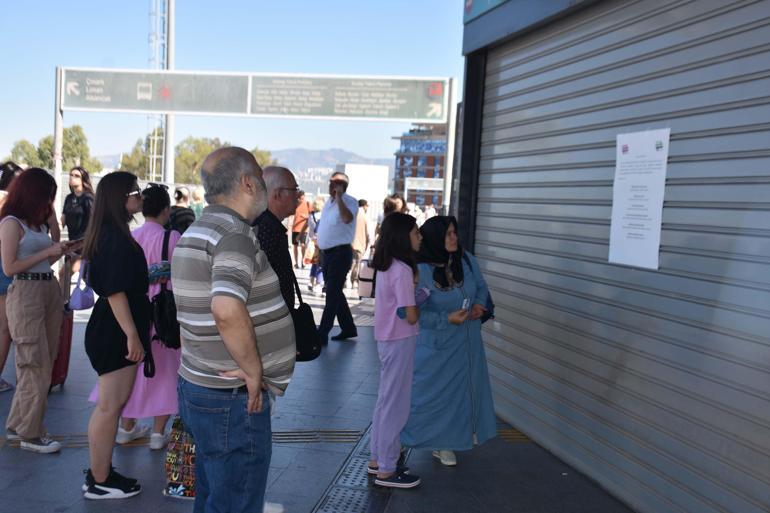 İzmirde grev nedeniyle metro ve tramvay seferleri yapılamadı