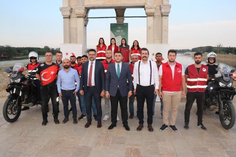 Meriç Köprüsünde motosiklet tutkunlarından İnsan Ticareti ile Mücadele farkındalığı