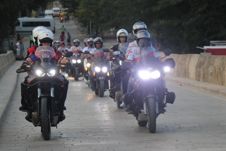 Meriç Köprüsünde motosiklet tutkunlarından İnsan Ticareti ile Mücadele farkındalığı