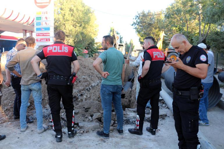 Çankırıda altyapı çalışmasında meydana gelen göçükte 2 işçi yaralandı