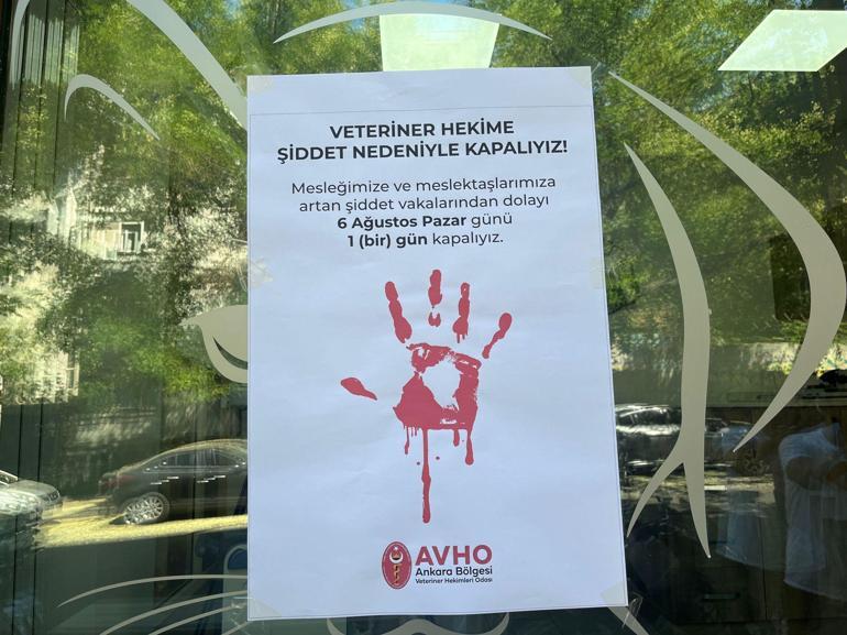 Ankarada veteriner hekimlerden şiddete tepki için klinik kapatma eylemi