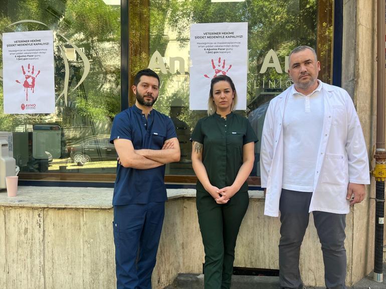 Ankarada veteriner hekimlerden şiddete tepki için klinik kapatma eylemi