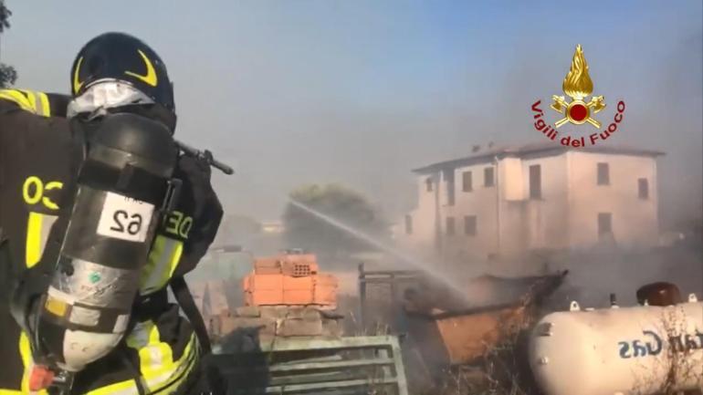 İtalya’nın Sardinya adasında orman yangını