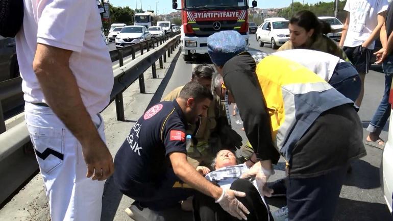 Avcılarda kazada yaralanan kızını gören anne bayıldı