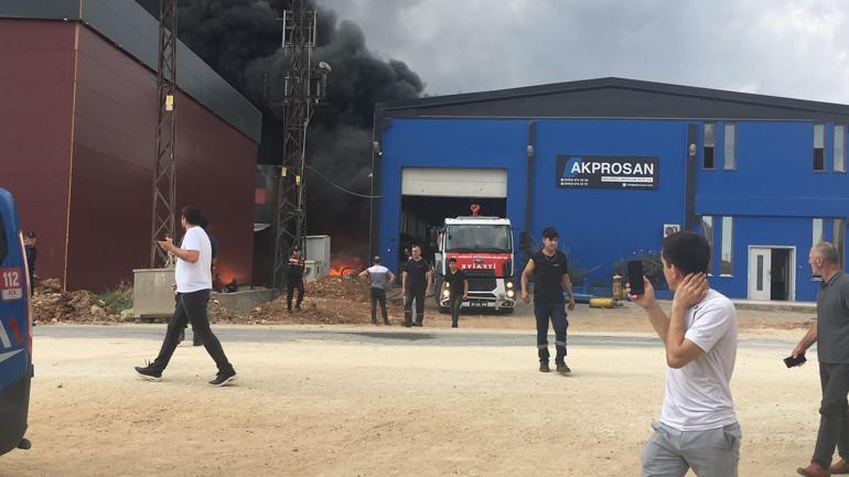 Tekirdağda fabrika yangını
