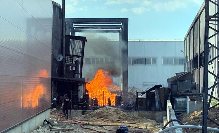 Tekirdağda fabrika yangını