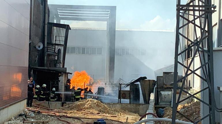 Tekirdağda fabrika yangını