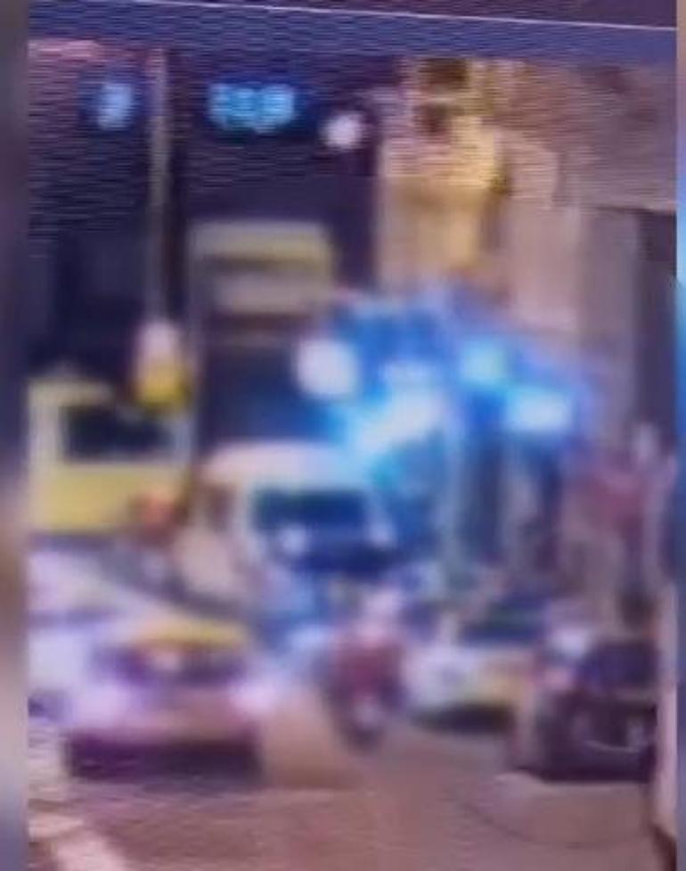 Bahçelievlerde alev alınca balkondan atılan tüp sürücünün kafasına düştü