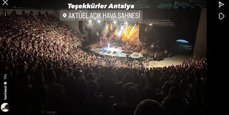 Tan Taşçı, kaza sonrası Antalyada konser verdi