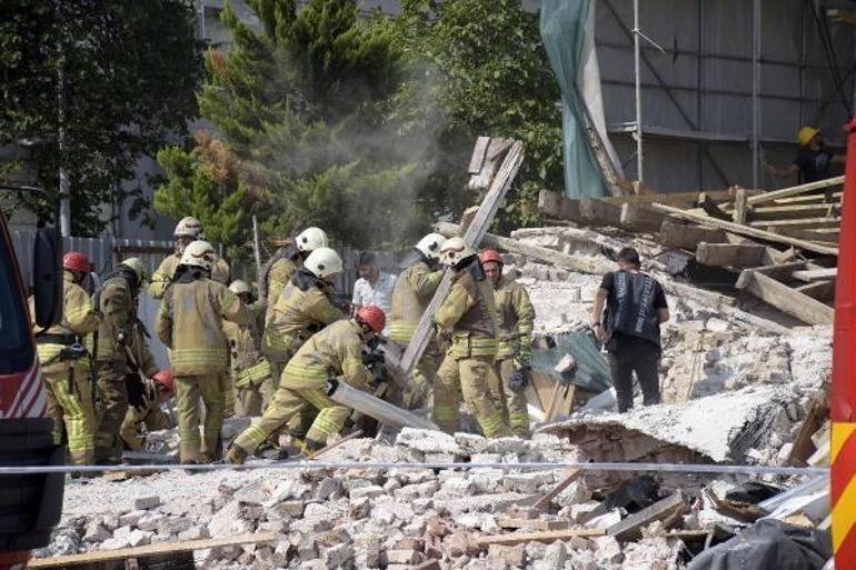 Kuruçeşmede restorasyon çalışmalarında 4 katlı bina çöktü: 1 ölü, 1 yaralı