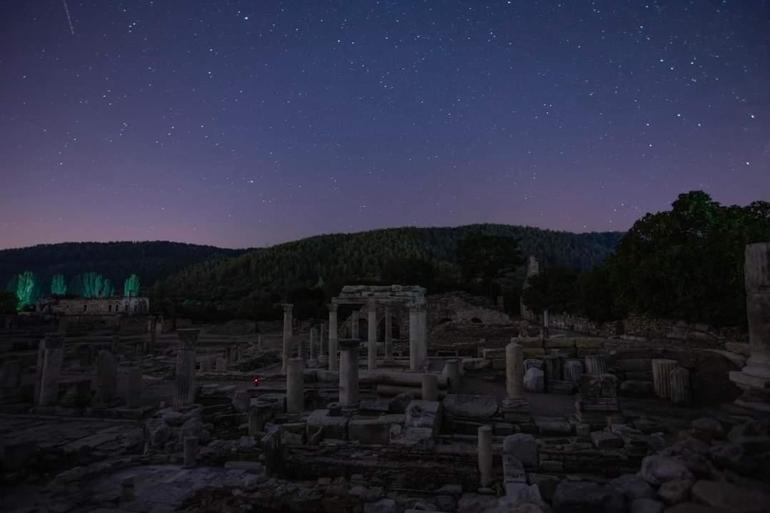Antik kentte, perseid meteor yağmuru gözlendi