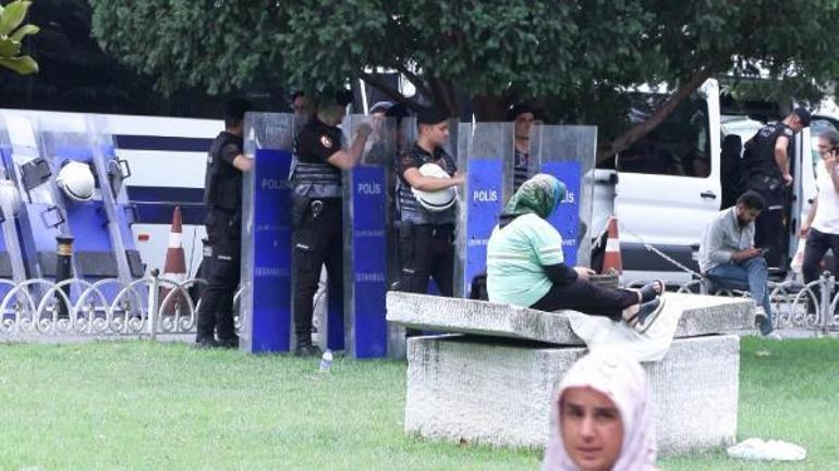 İBBye bağlı Ağaç A.Ş. çalışanlarından Saraçhanede eylem