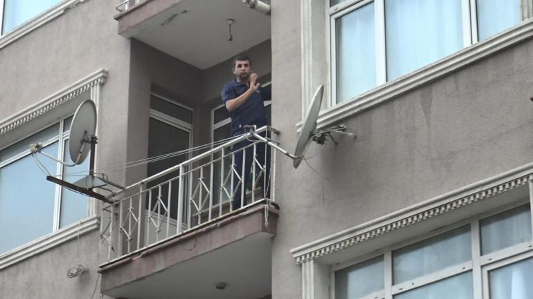 Avcılarda balkonda mahsur kaldı, şüphe üzerine polis eşliğinde kurtarıldı