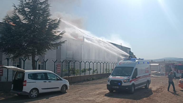 Kırıkkalede savunma sanayi fabrikasında yangın