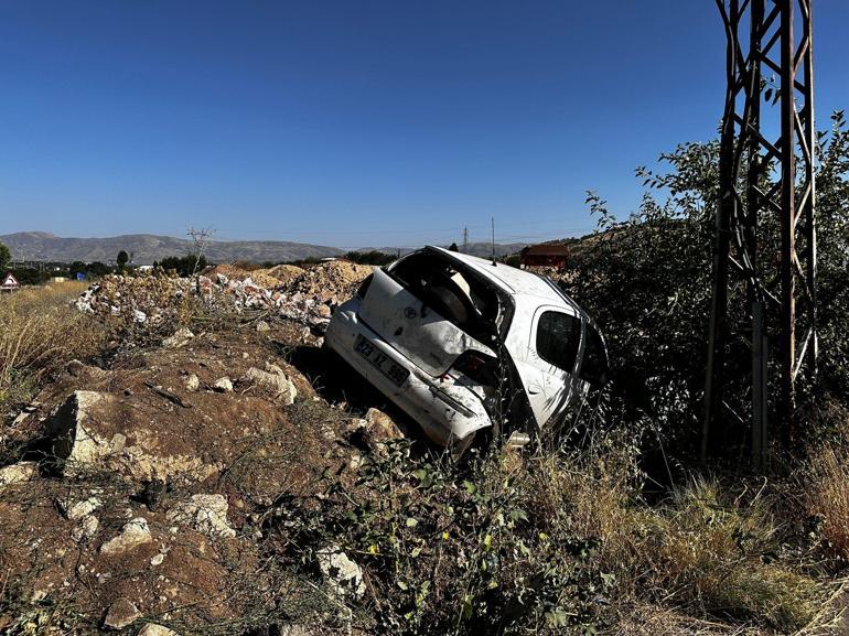 Şarampole yuvarlanan otomobilin sürücüsü, ağır yaralandı