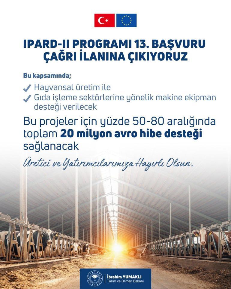 IPARD II Programı için 13üncü başvuru çağrısı