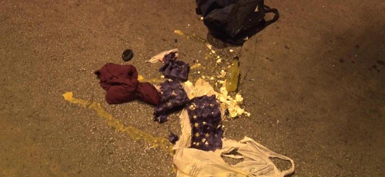 Ankarada paniğe neden olan şüpheli çanta fünye ile patlatıldı