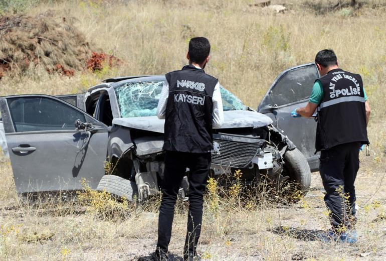 Takip sırasında kaza yapan otomobildeki 25 milyon TL’lik uyuşturucuya 1 tutuklama