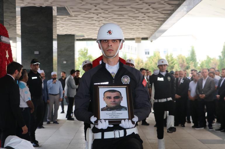 Şehit polis Sanalp, Ankarada son yolculuğuna uğurlandı