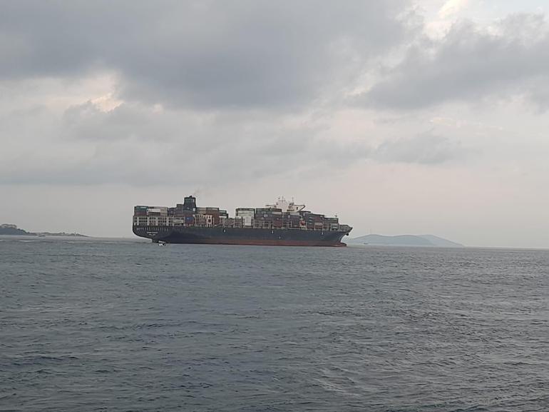 Ukraynadan hareket eden Joseph Schulte adlı gemi İstanbul Boğazında