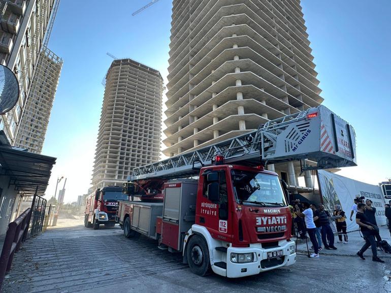 Ankarada inşaat halindeki sitede yangın