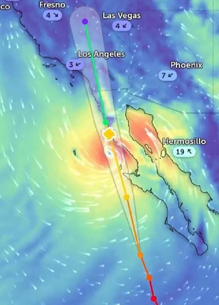 Kaliforniya, Hilary Kasırgası’na hazırlanıyor: Eyaletin güneyinde OHAL ilan edildi