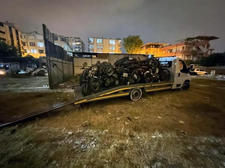 Terk edilen yediemin otoparkında hırsızlara suçüstü