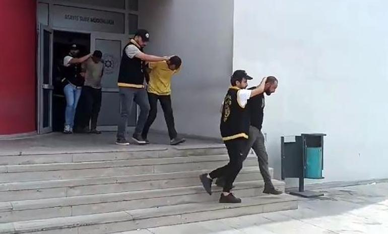 Terk edilen yediemin otoparkında hırsızlara suçüstü