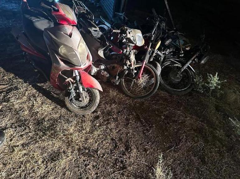 Terk edilen yediemin otoparkında hırsızlara suçüstü