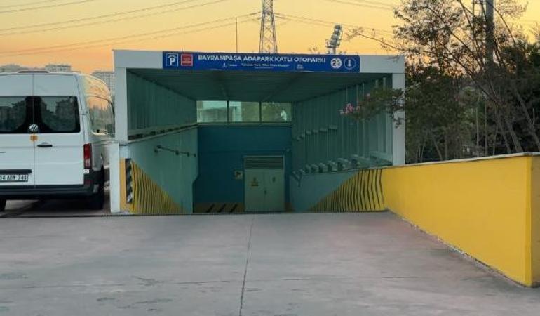 Bayrampaşada çocukların katlı otoparktaki araçlara yangın tüpü sıktığı iddia edildi