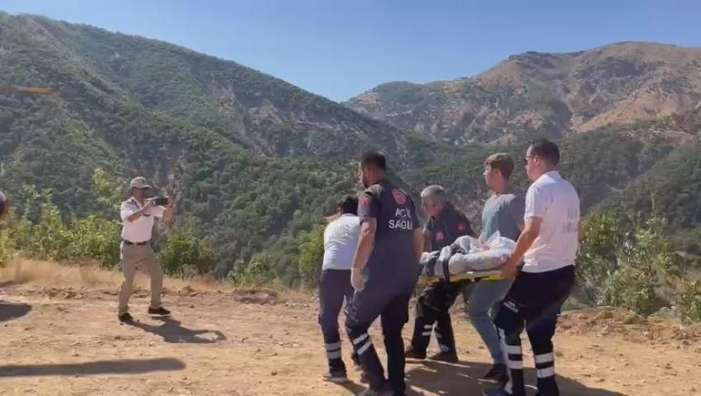 Bingölde ambulans helikopter mezradaki hasta için havalandı