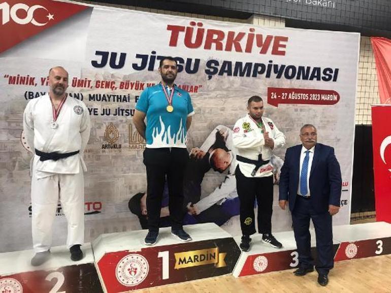 Türkiye Ju Jitsu Şampiyonası’nda 30 madalya kazanan Mardinli sporcular, rekor kırdı