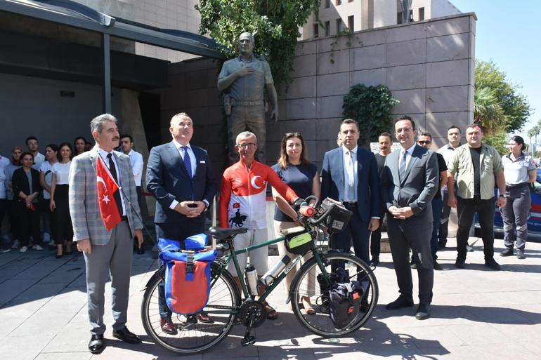 Şehit polis Fethi Sekin için 1570 kilometrelik anma turuna çıktı