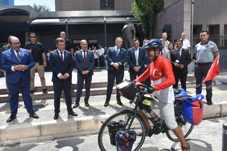 Şehit polis Fethi Sekin için 1570 kilometrelik anma turuna çıktı