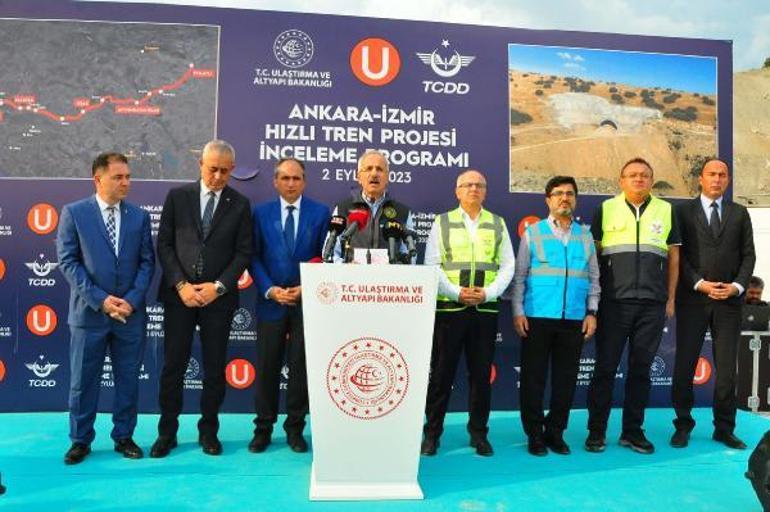 Uraloğlu: Ankara- İzmir Hızlı Tren Hattı yılda 13,3 milyon yolcu ve 90 milyon ton yük taşıyacak