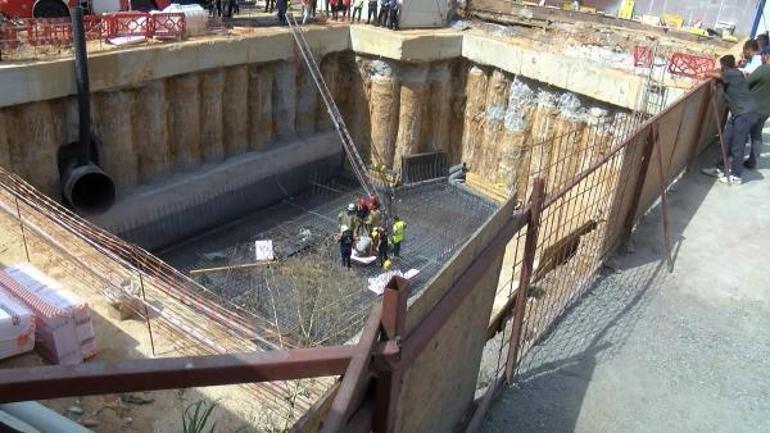 Maltepede üzerine inşaat demiri düşen işçi yaralandı