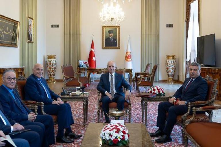 TBMM Başkanı Kurtulmuş, Cezayir Dışişleri Bakanı Attafı kabul etti