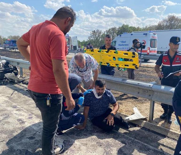 Anız ateşinden duman kaplayan TEMde zincirleme kaza: 2 ölü, 36 yaralı