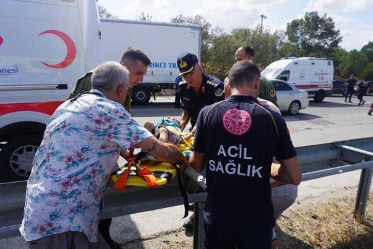 Anız ateşinden duman kaplayan TEMde zincirleme kaza: 2 ölü, 36 yaralı