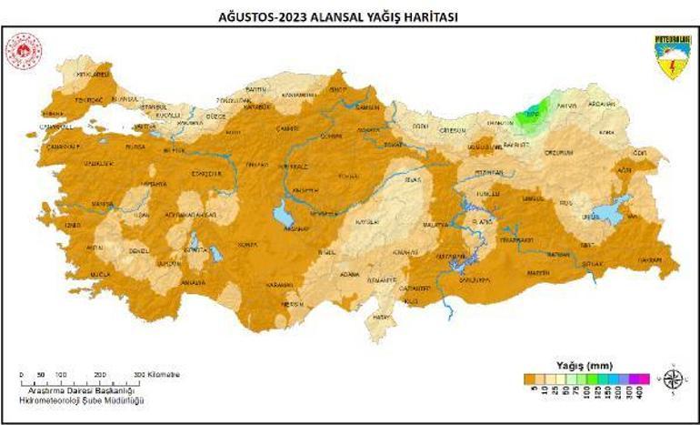 Son 33 yılın en kurak ağustosu yaşandı