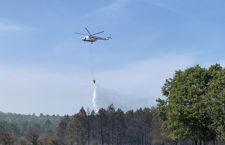 Çerkezköyde orman yangını kontrol altında
