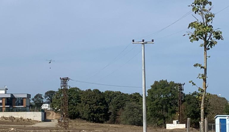 Çerkezköyde orman yangını kontrol altında