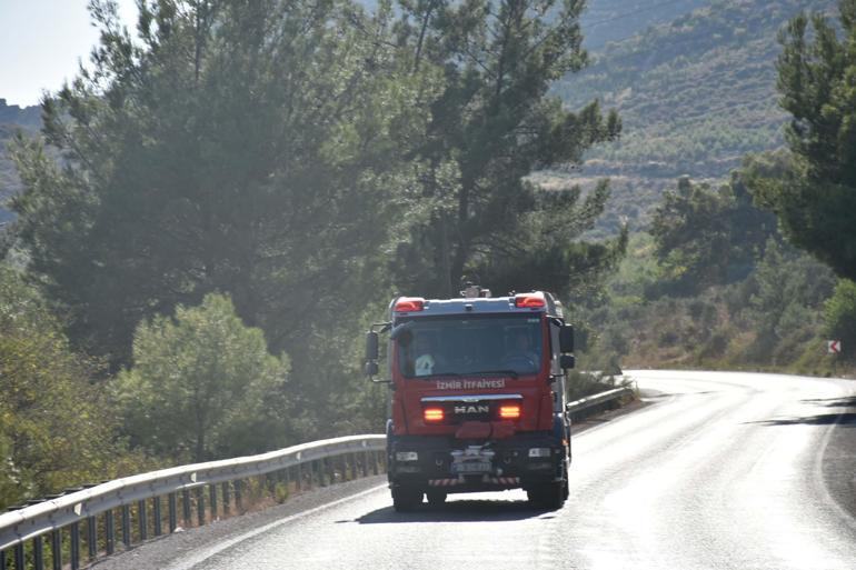 İzmir Mendereste orman yangını